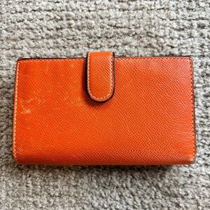 Les Tanneries du Puy Orange Leather Wallet​